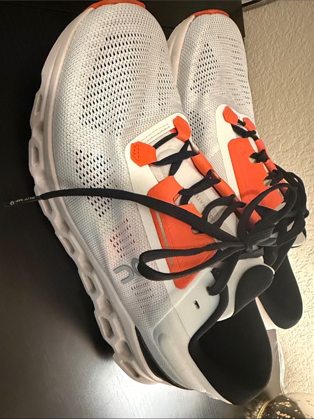 On Running Women’s Sneakers in White, Orange & Black